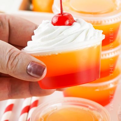 recipe for Tequila Sunrise Jello Shots