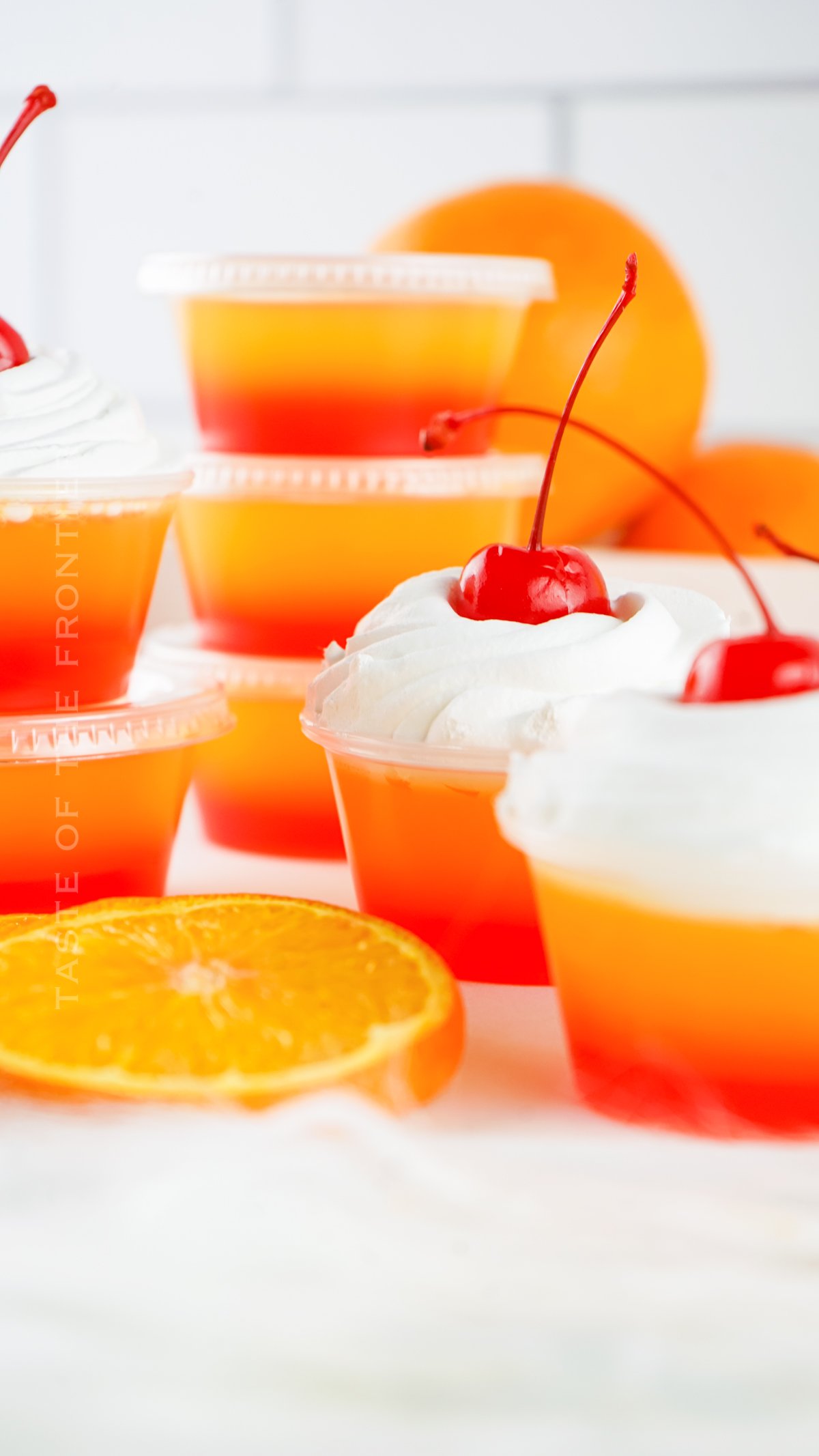 orange and cherry shots