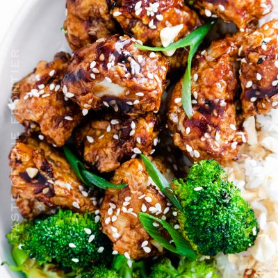 easy Chinese chicken with sesame seeds
