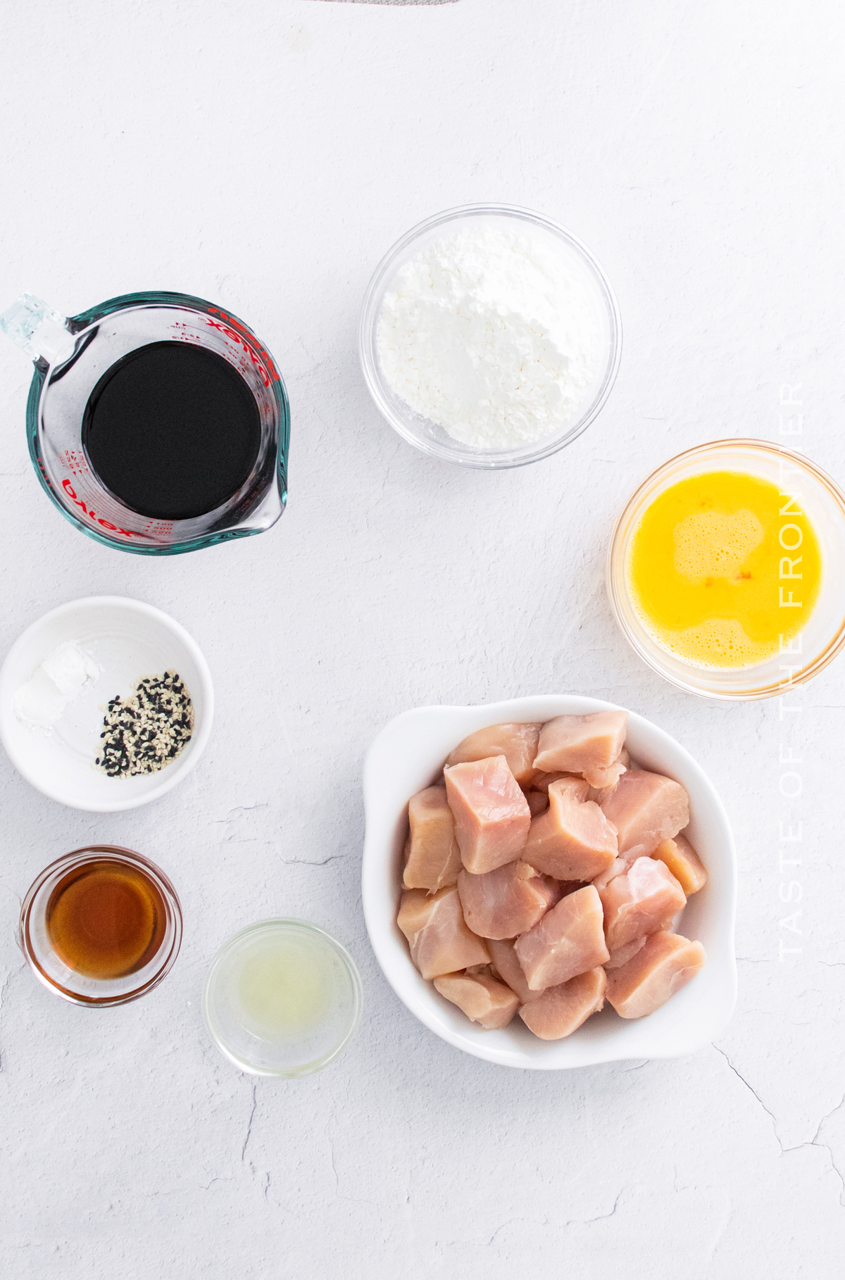 ingredients for Sesame Chicken