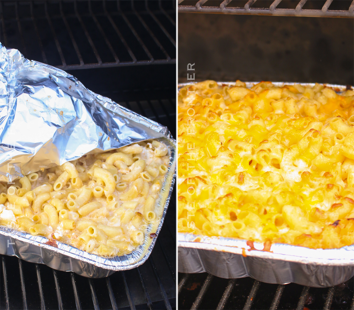 smoking macaroni and cheese