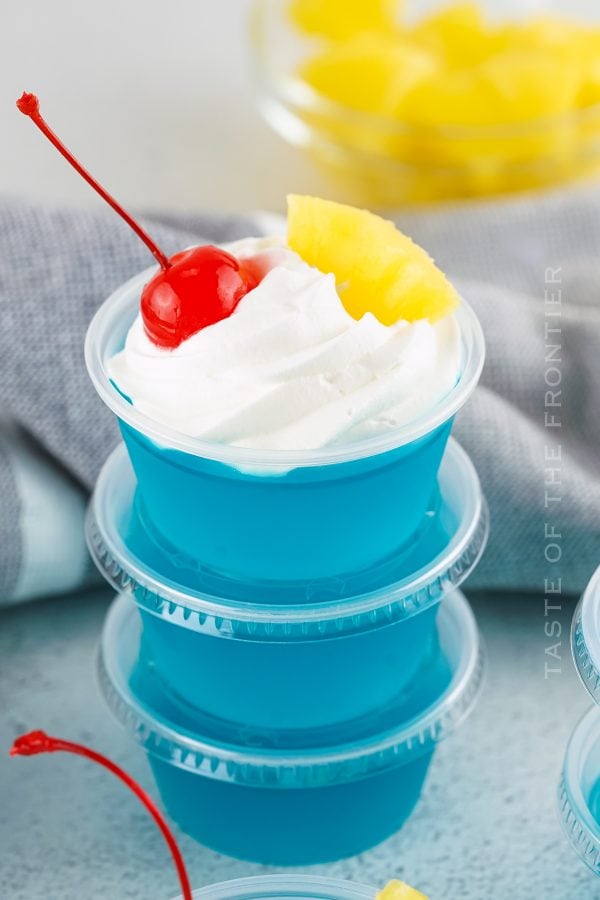 Recipe for Blue Hawaiian Jello Shots