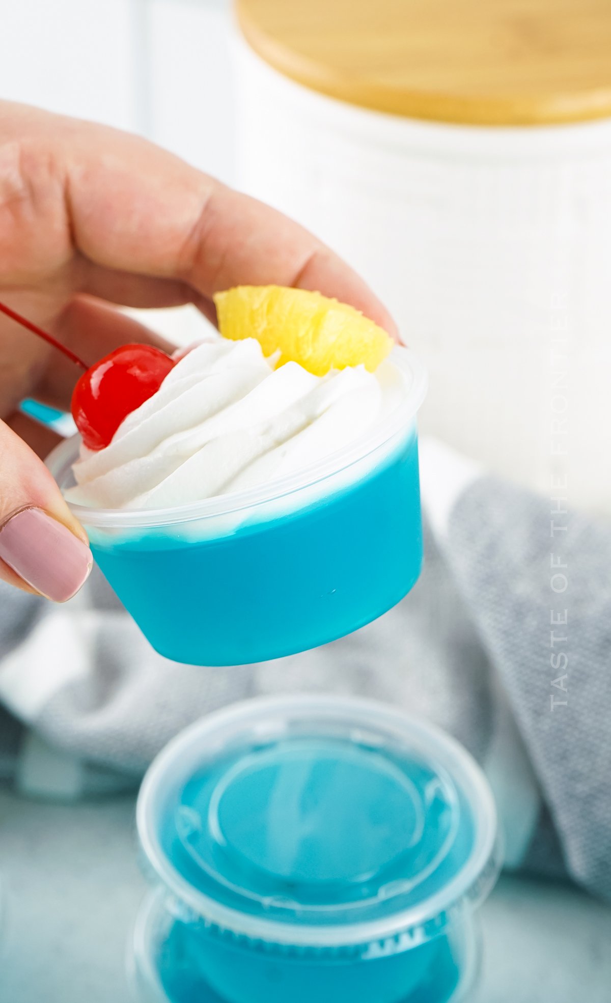 whipped cream and jello