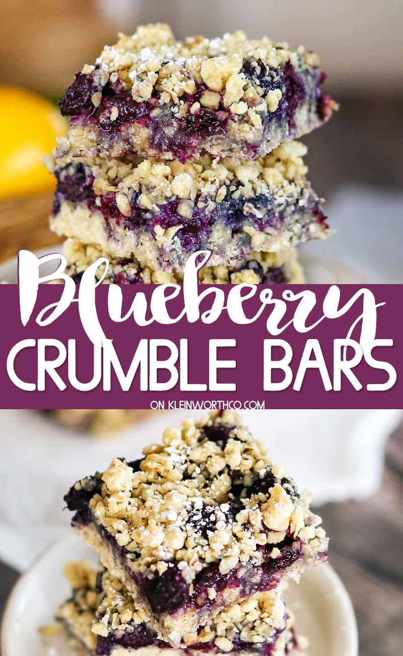 Blueberry Crumble Bars