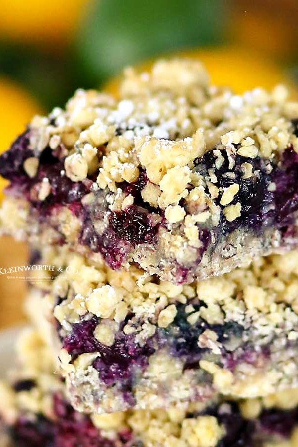 berry crumble - Blueberry Crumble Bars