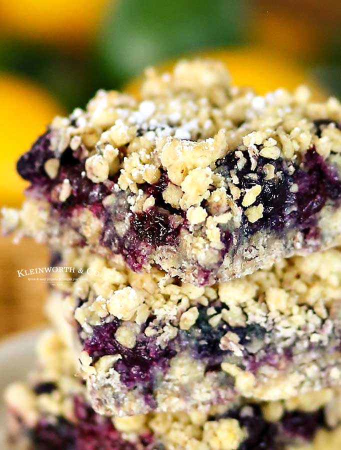 berry crumble - Blueberry Crumble Bars