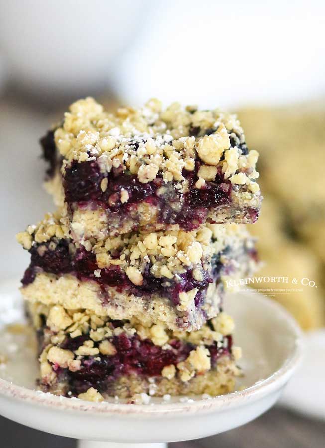 blueberry bars - Blueberry Crumble Bars