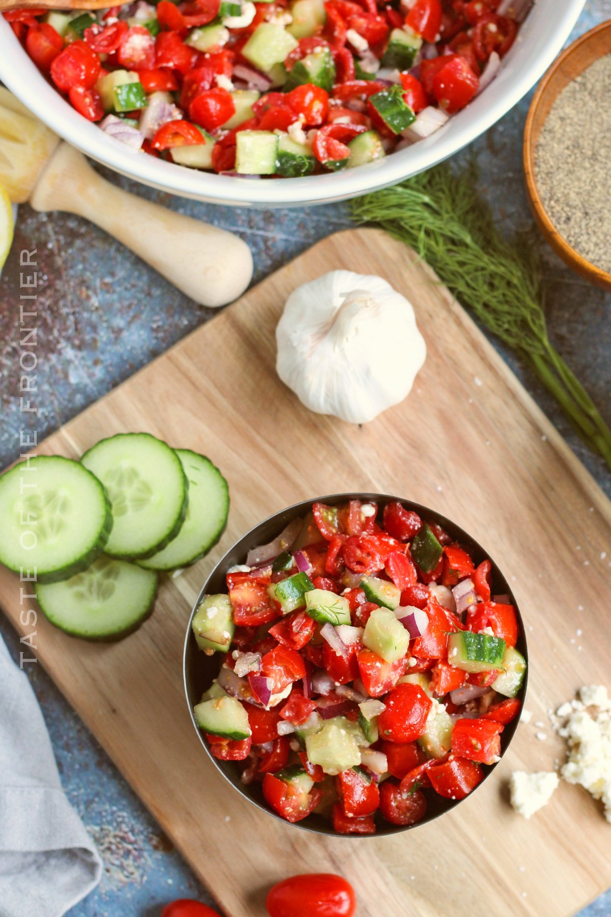 recipe for Cucumber Tomato Feta Salad