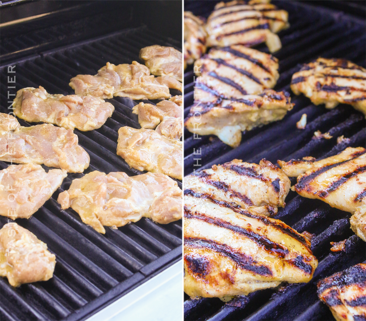 grilling chicken