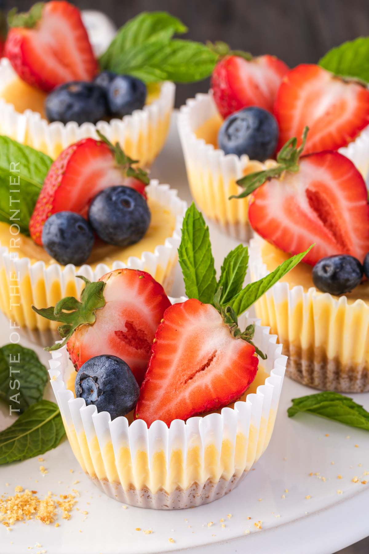 recipe for Patriotic Mini-Cheesecakes