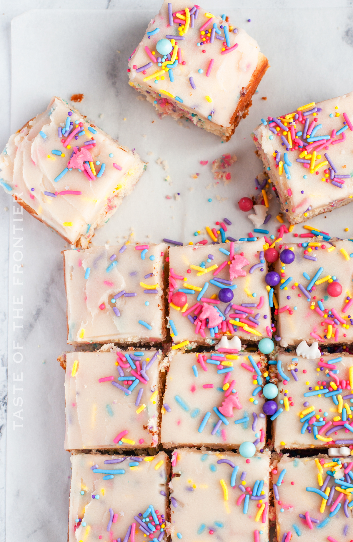 slices of Funfetti Cake