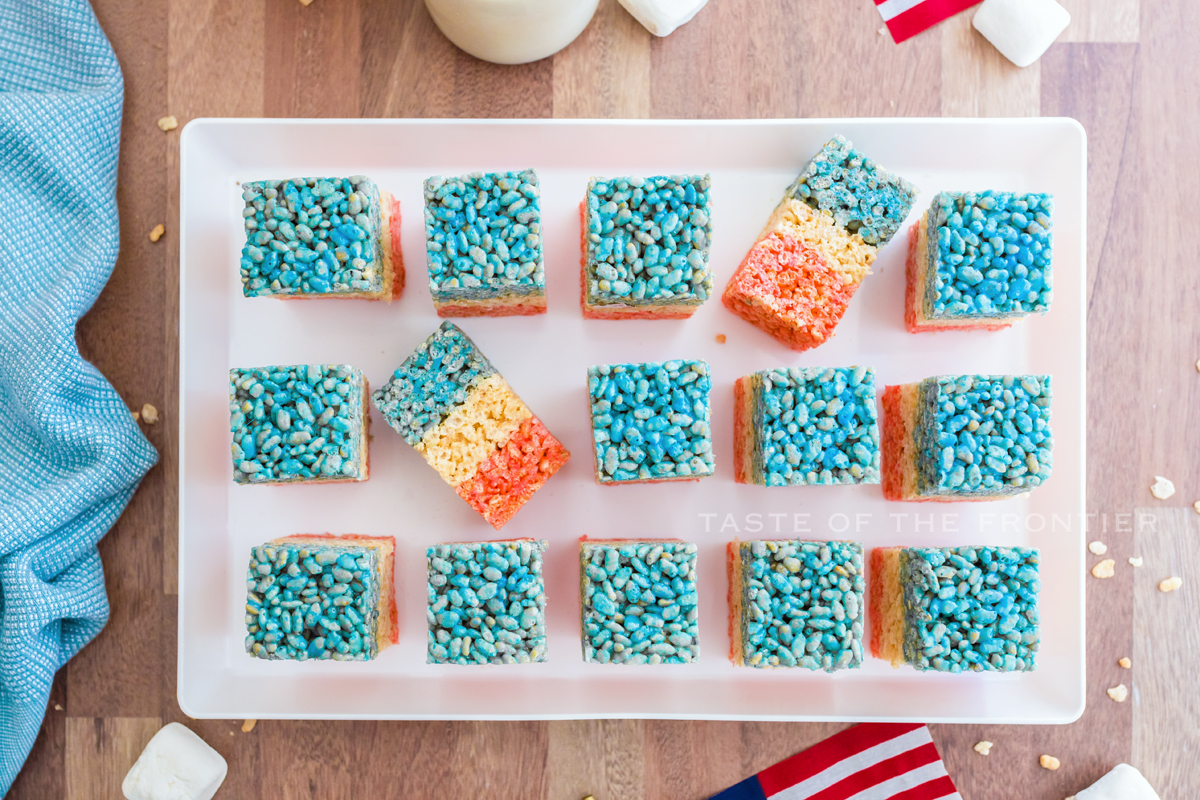 colored Krispie Treats