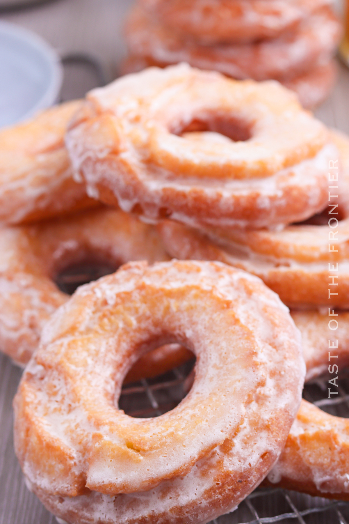glazed Old Fashioned Sour Cream Donuts