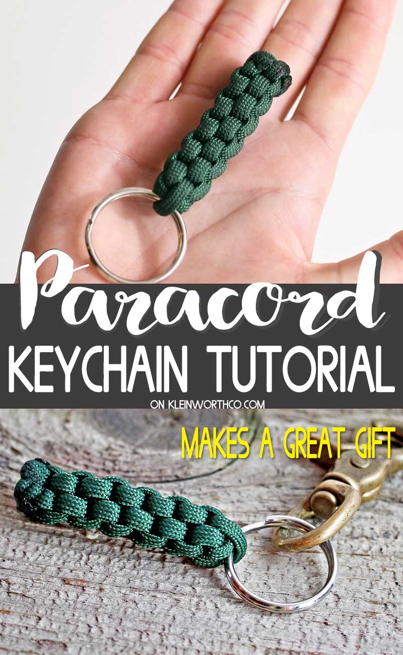 Paracord Survival Keychain - paracord keychain diy