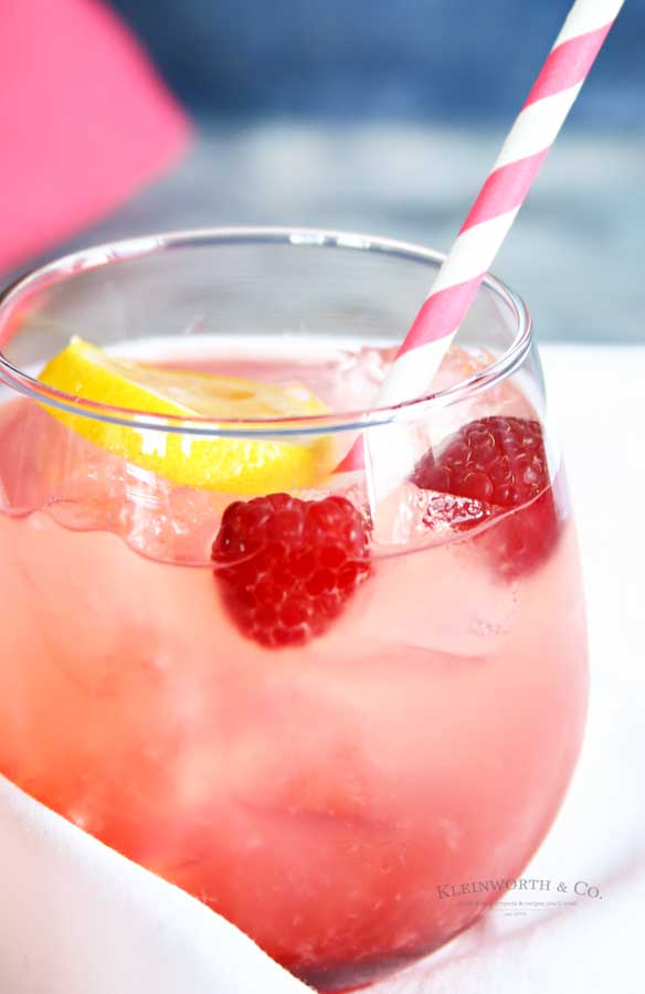 Raspberry Lemonade with syrup