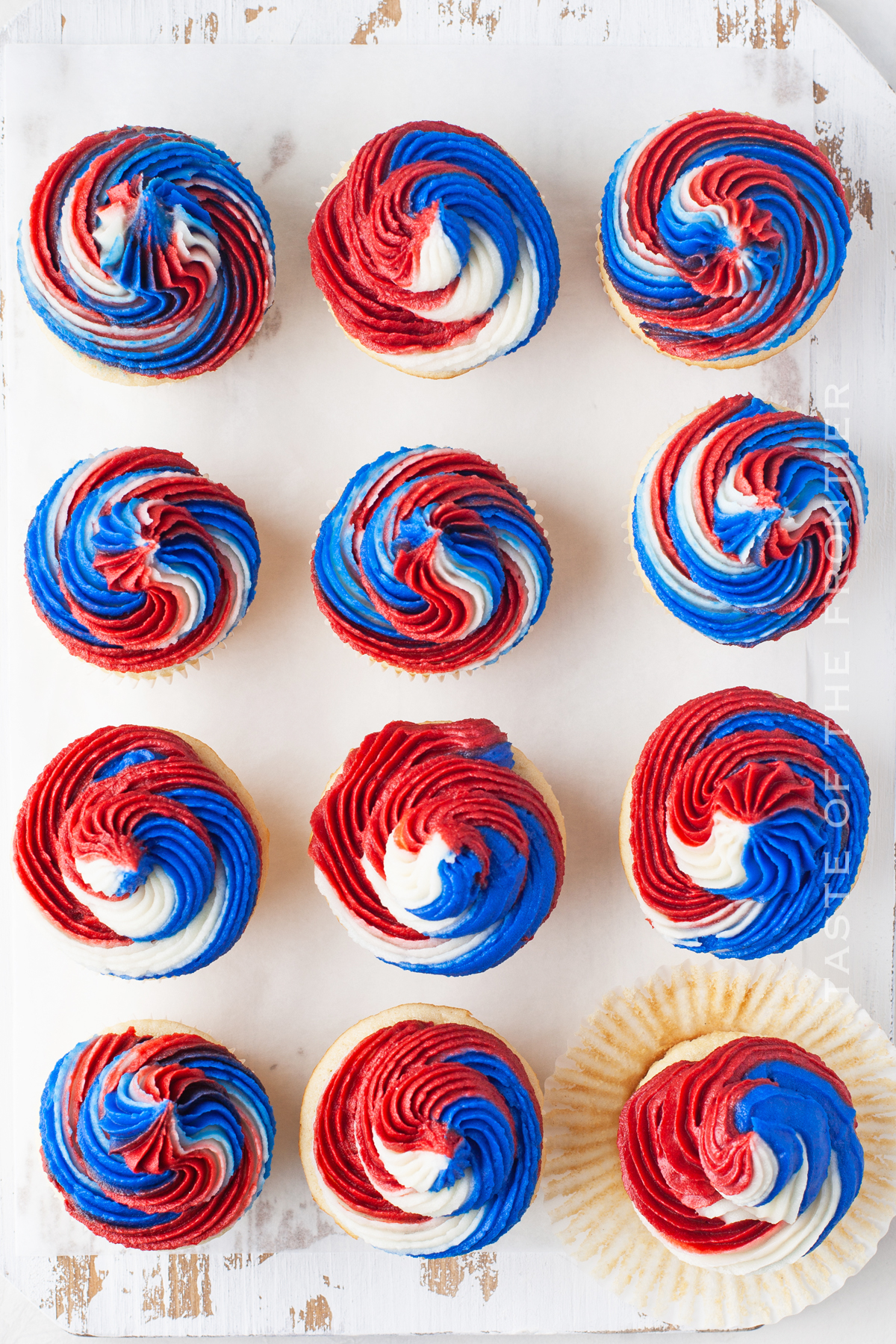 Memorial Day cupcakes