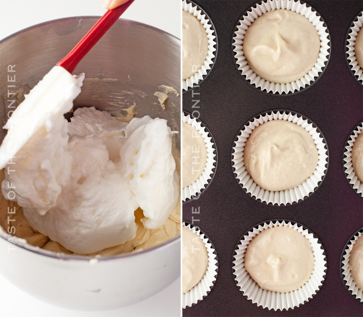 making white chocolate cupcakes