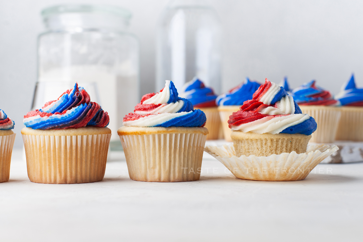 frosting swirl patriotic