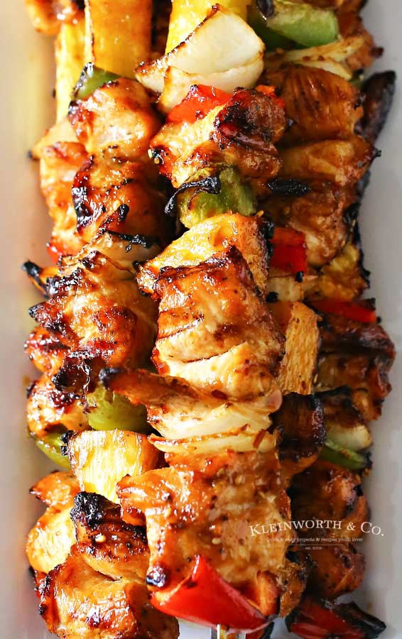 chicken kabob recipe - Teriyaki Chicken Kabobs