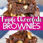 Triple Chocolate Brownies