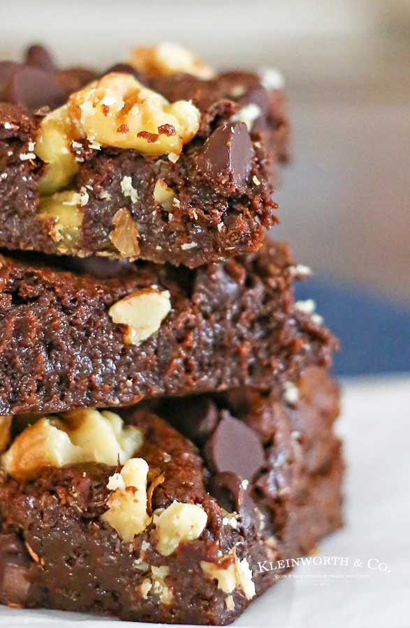 best chocolate brownies - Triple Chocolate Brownies