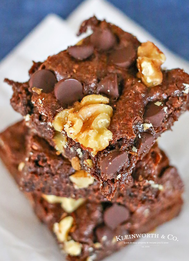 how to make Triple Chocolate Brownies