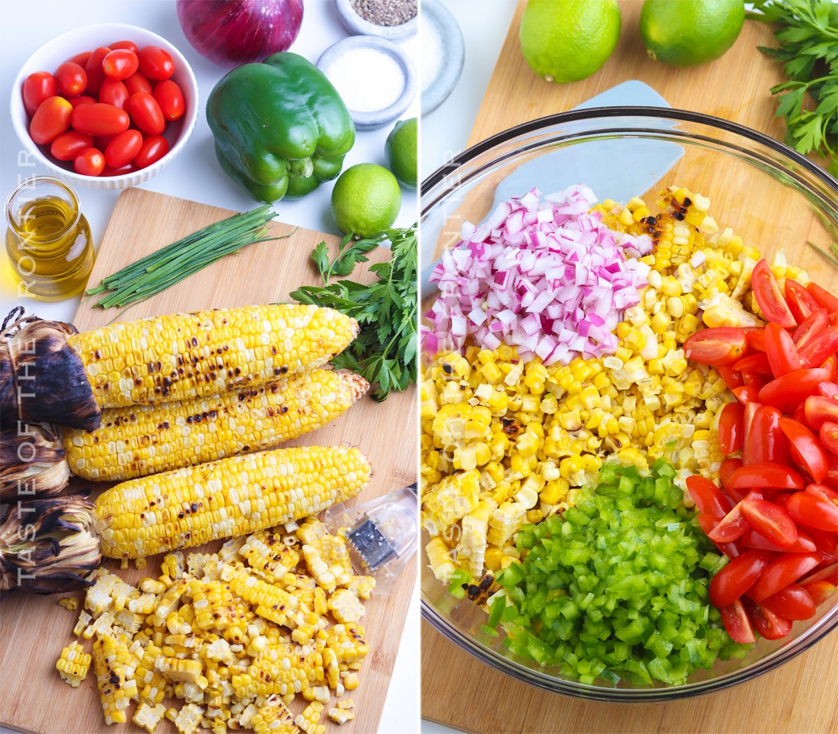 how to make Grilled Corn Salad