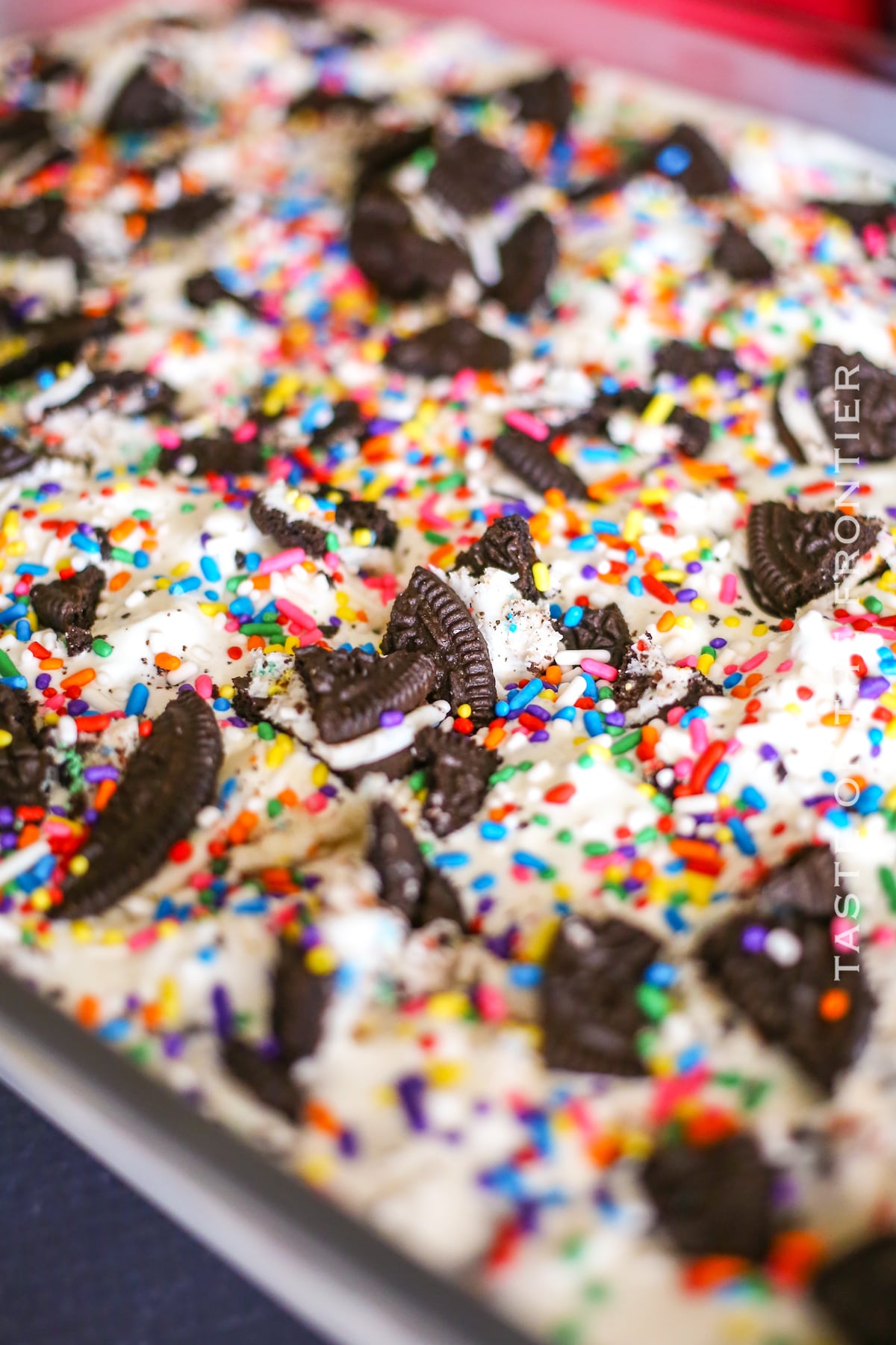 Cake Batter Oreo Cheesecake Dessert Taste of the Frontier