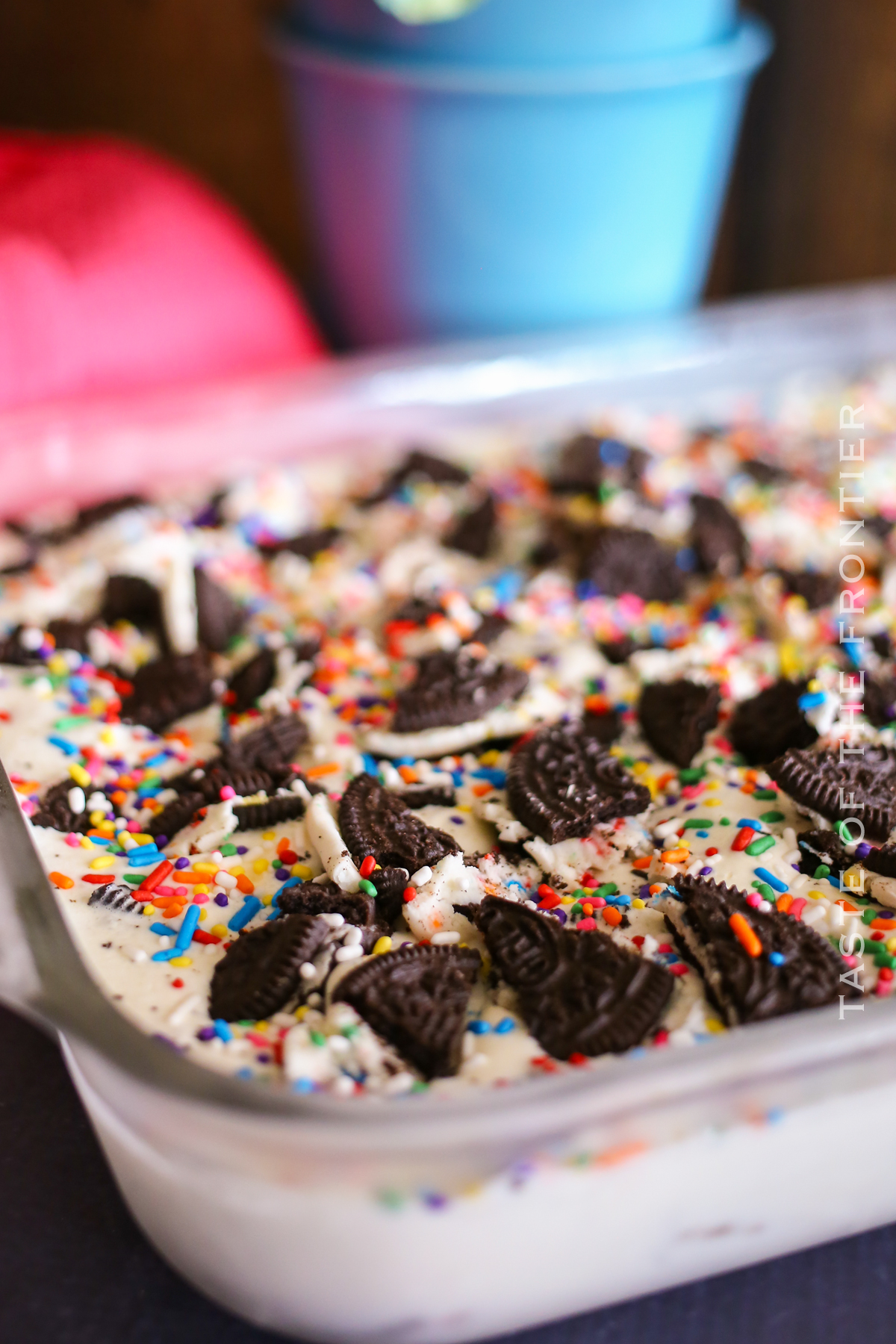 Cake Batter Oreo Cheesecake Dessert Taste of the Frontier