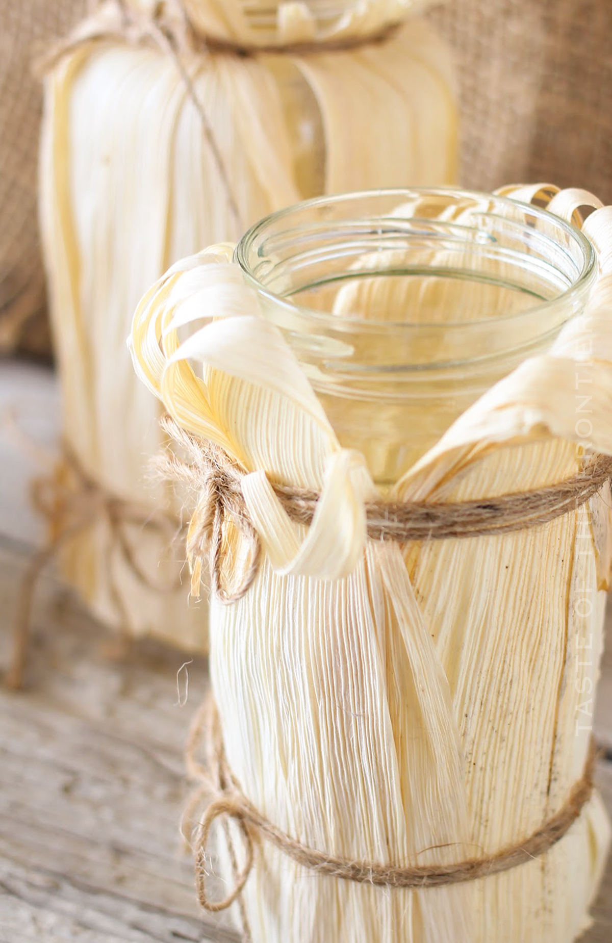 craft for Corn Husk Luminaries