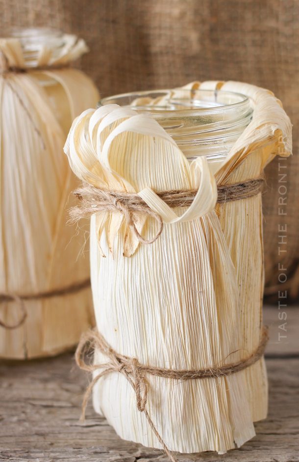 Corn Husk Luminaries {DIY} Kleinworth & Co