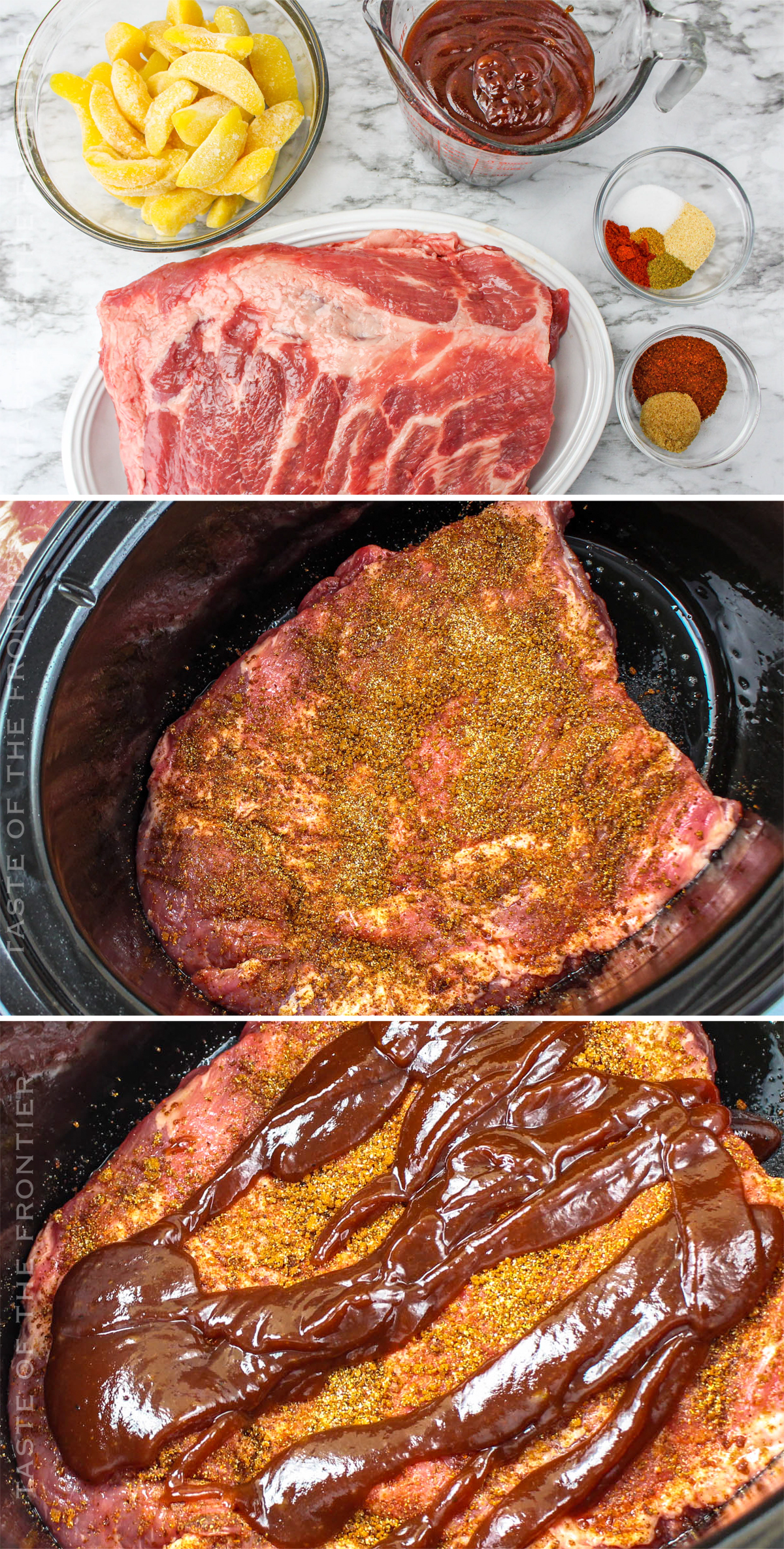ingredients for Slow Cooker Barbecue Ribs
