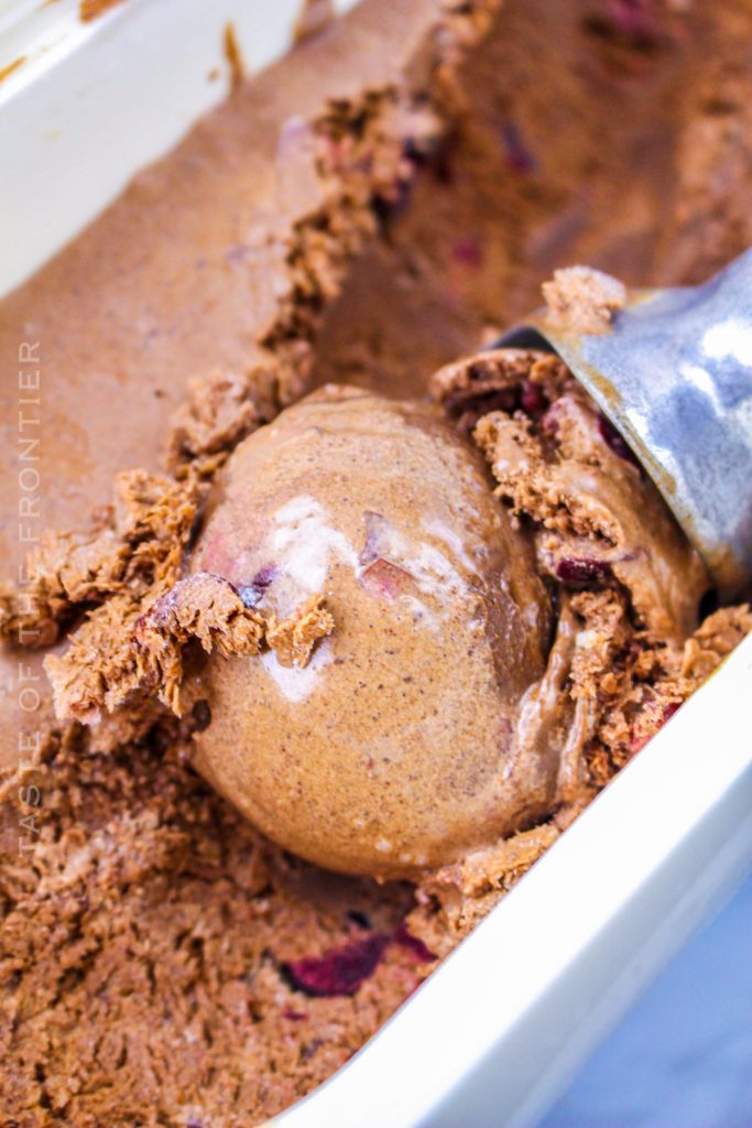 Homemade Black Forest Ice Cream