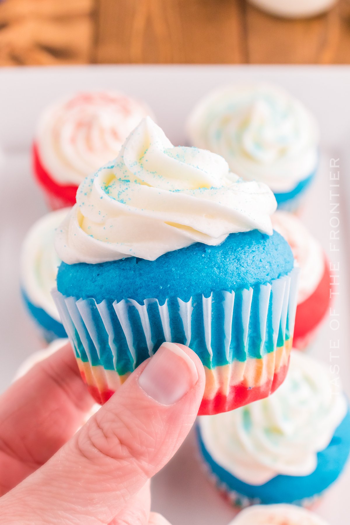 Red, White, and Blue Cupcakes