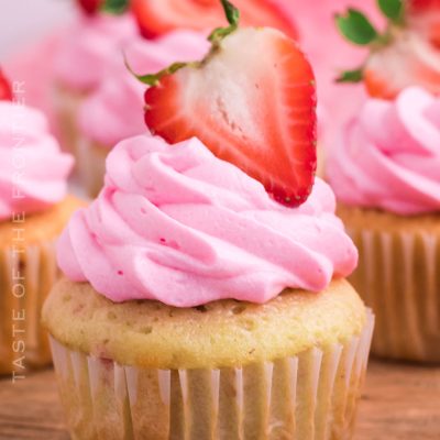 Fresh Strawberry Cupcakes