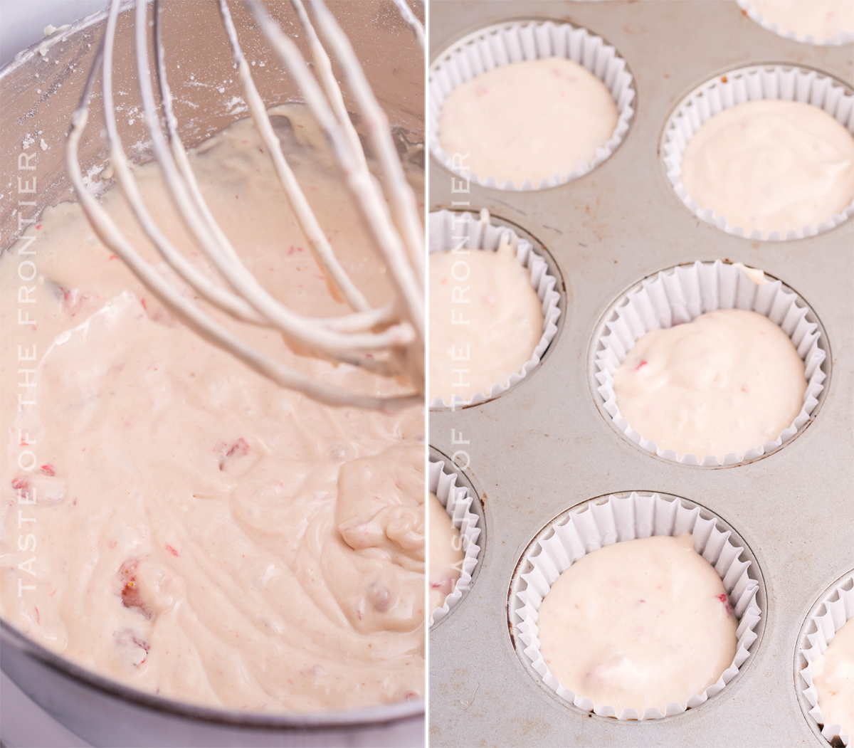 baking Strawberry Cupcakes