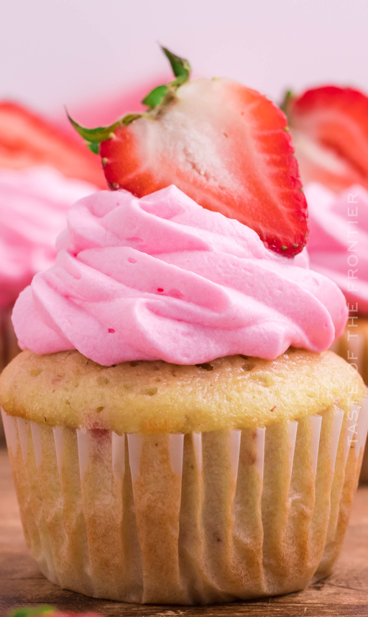 birthday cupcakes with strawberry