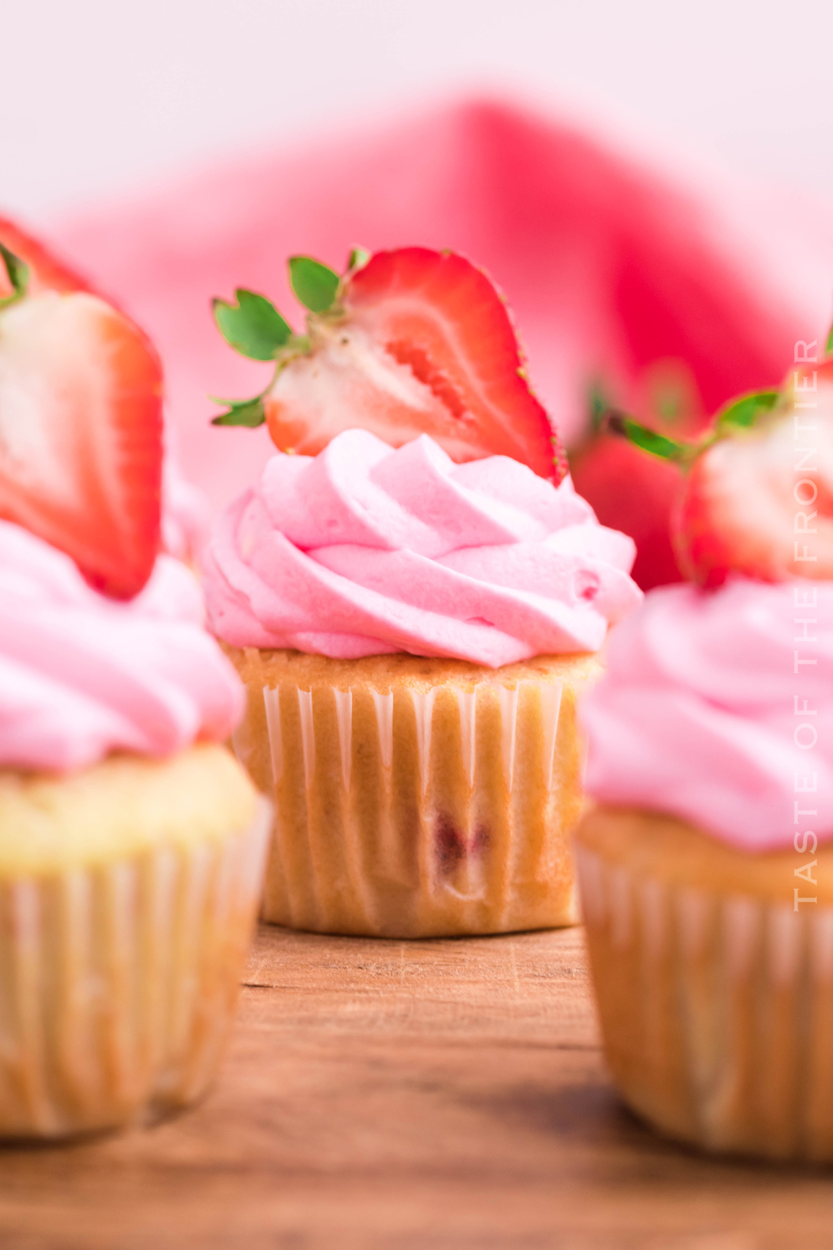 celebrate with pink cupcakes