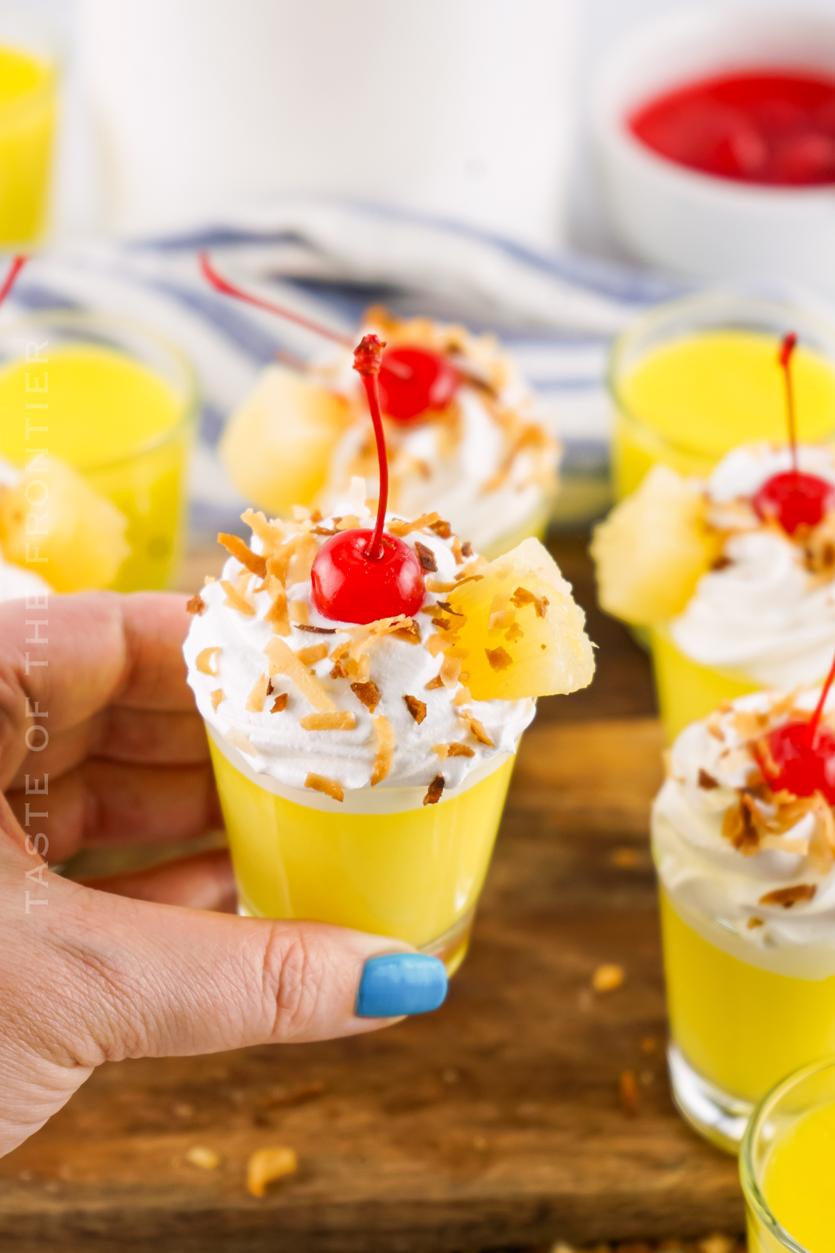 Piña Colada Pudding Shots