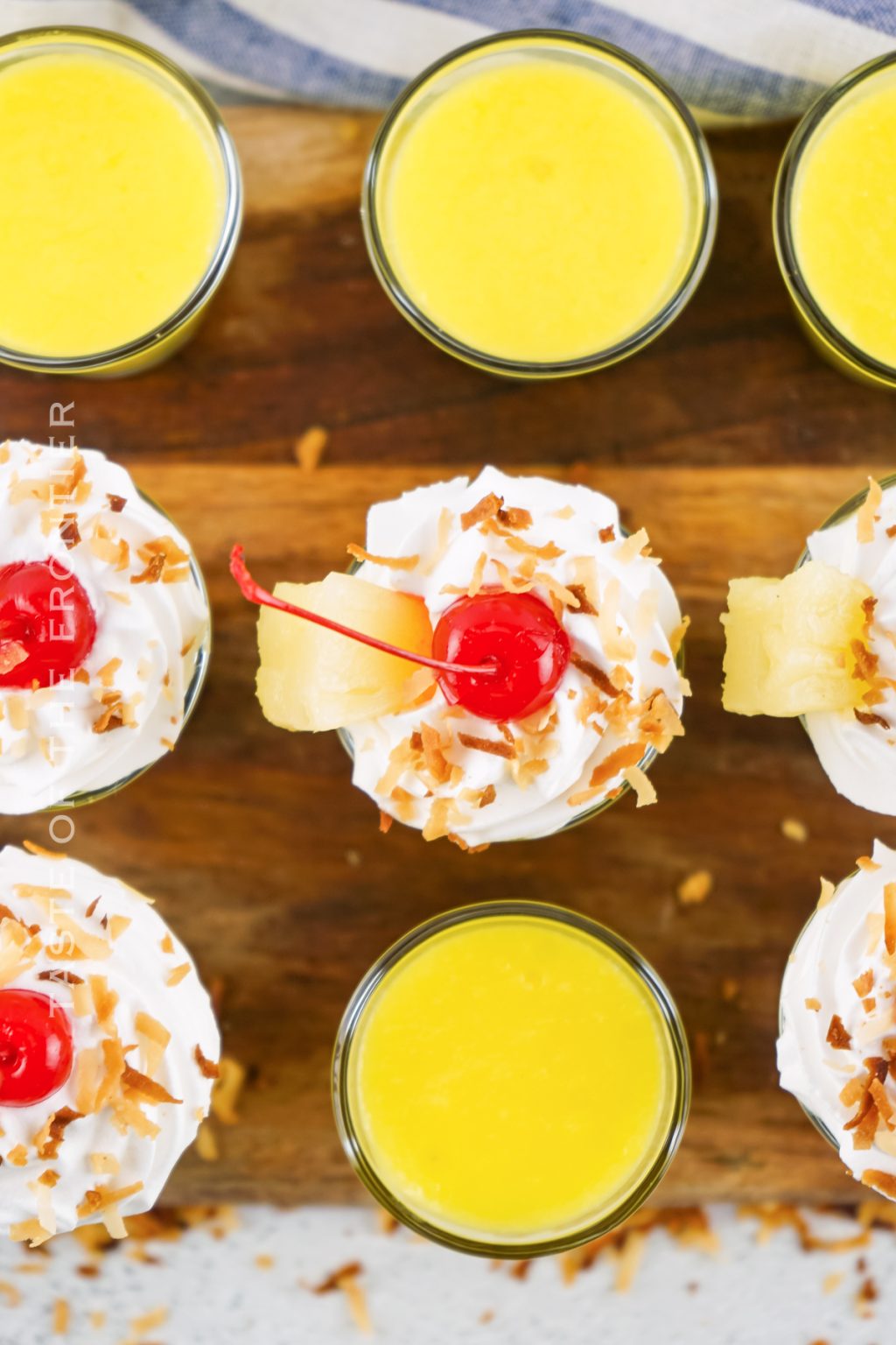 Piña Colada Pudding Shots