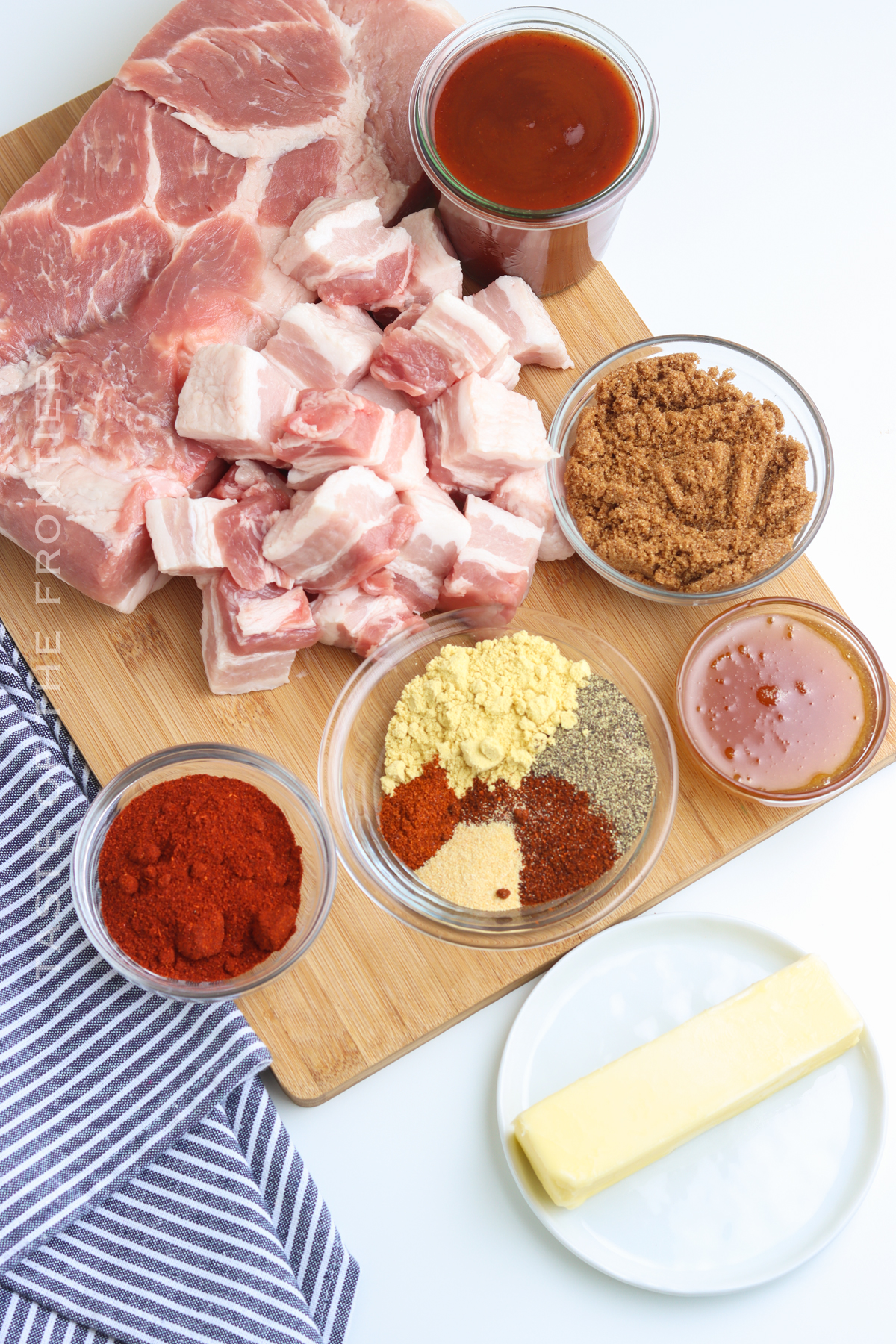 ingredients for Pork Belly Burnt Ends