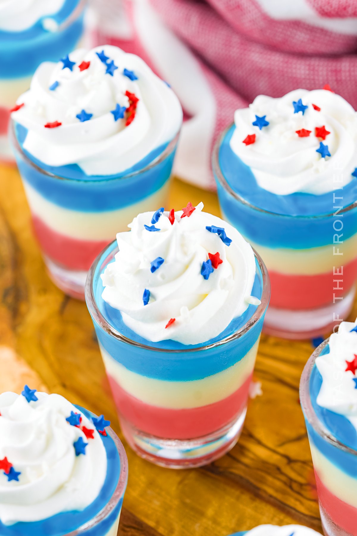 4th of July Pudding Shots