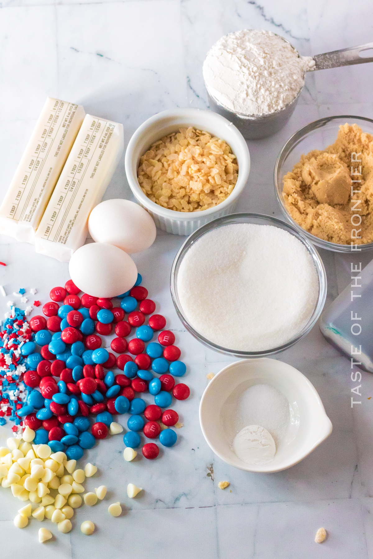 ingredients for Rice Krispie Cookies