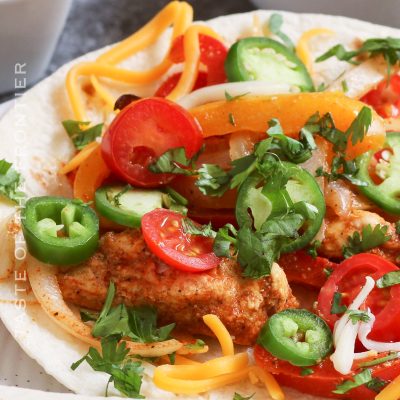 easy chicken dinner fajita