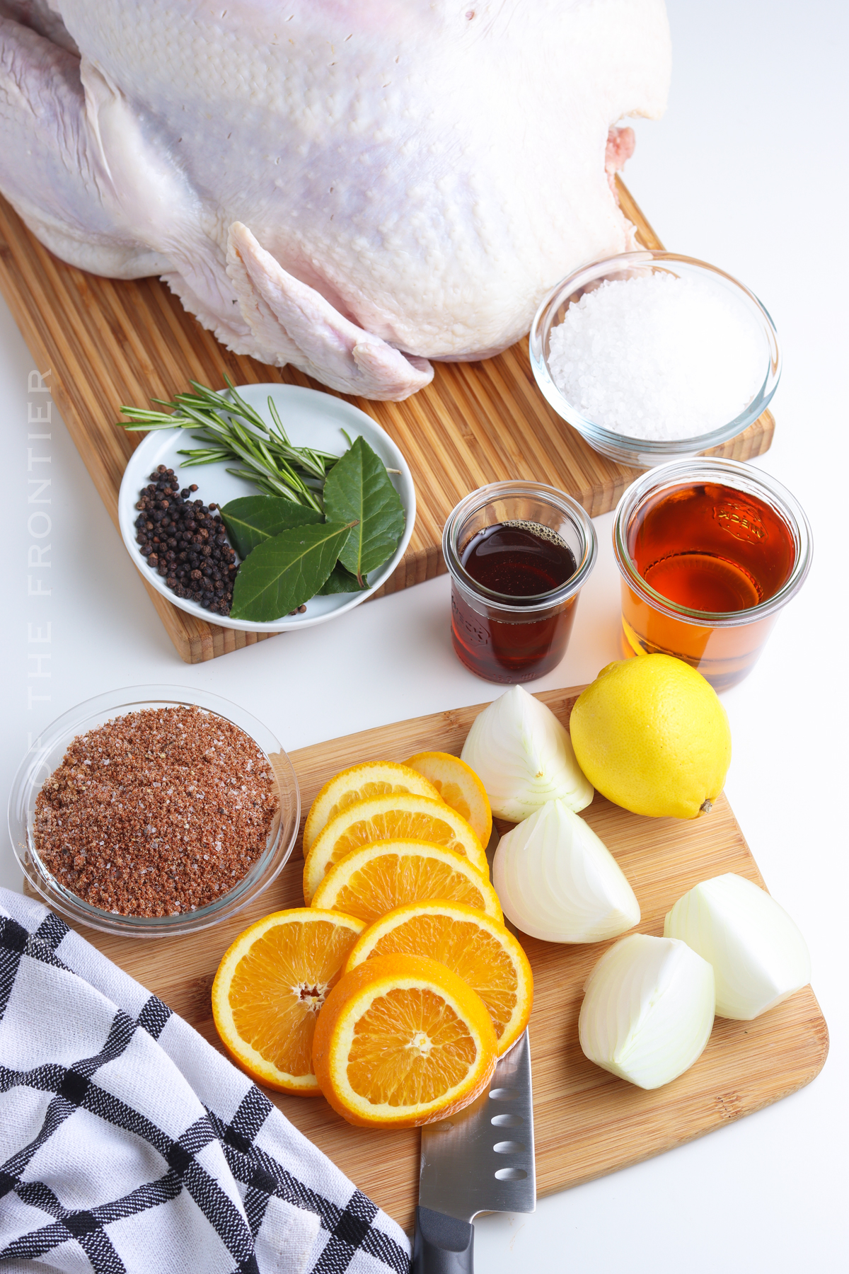 ingredients for Smoked Spatchcock Turkey