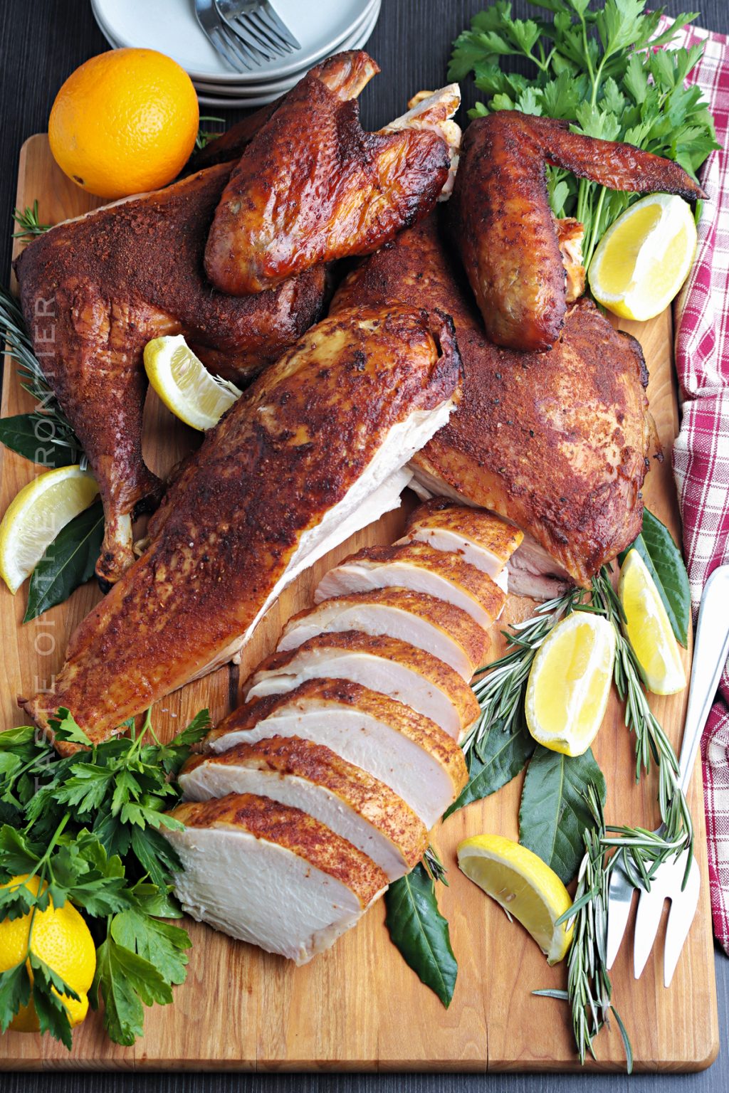 Smoked Spatchcock Turkey Taste of the Frontier