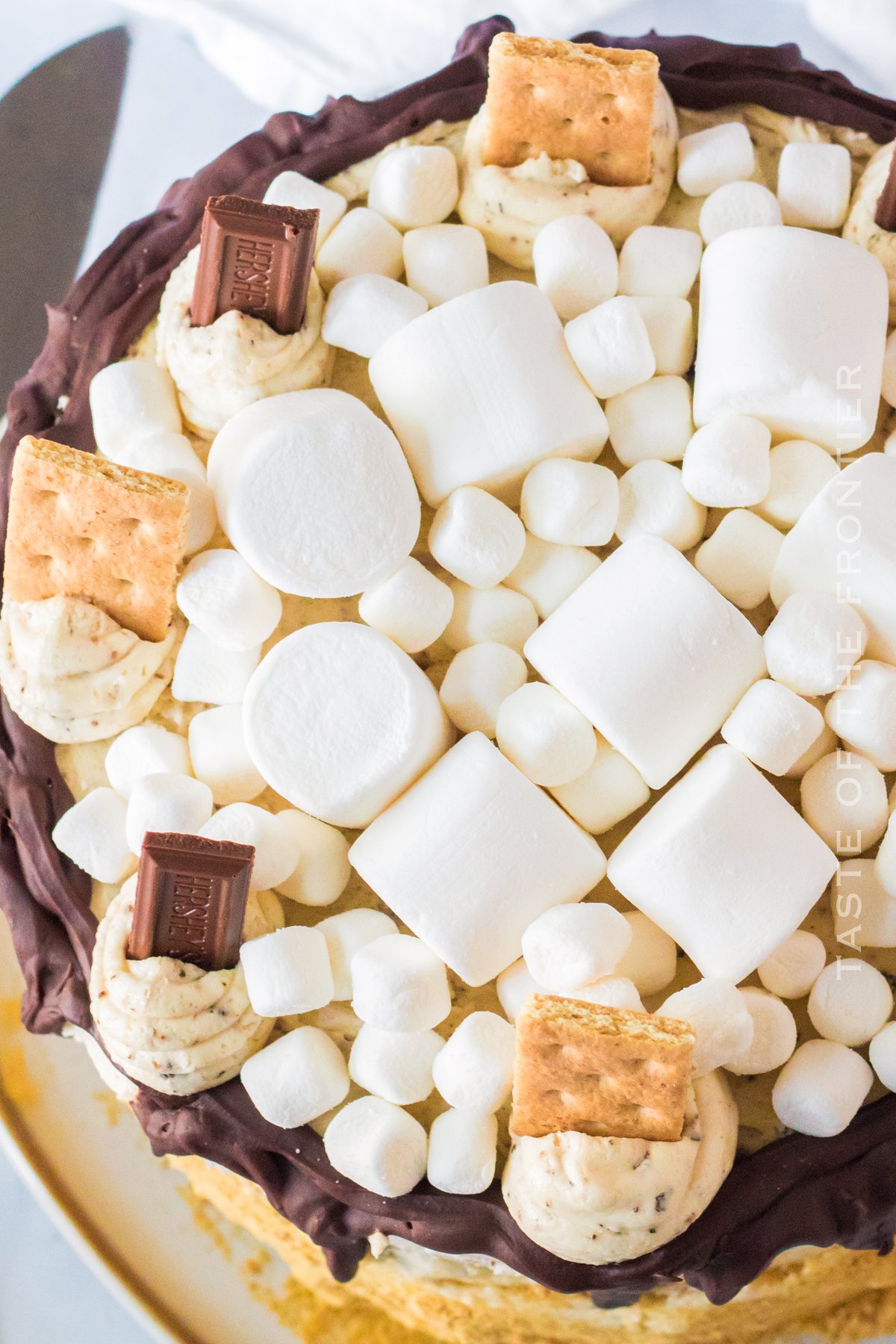 top of S'mores Cake