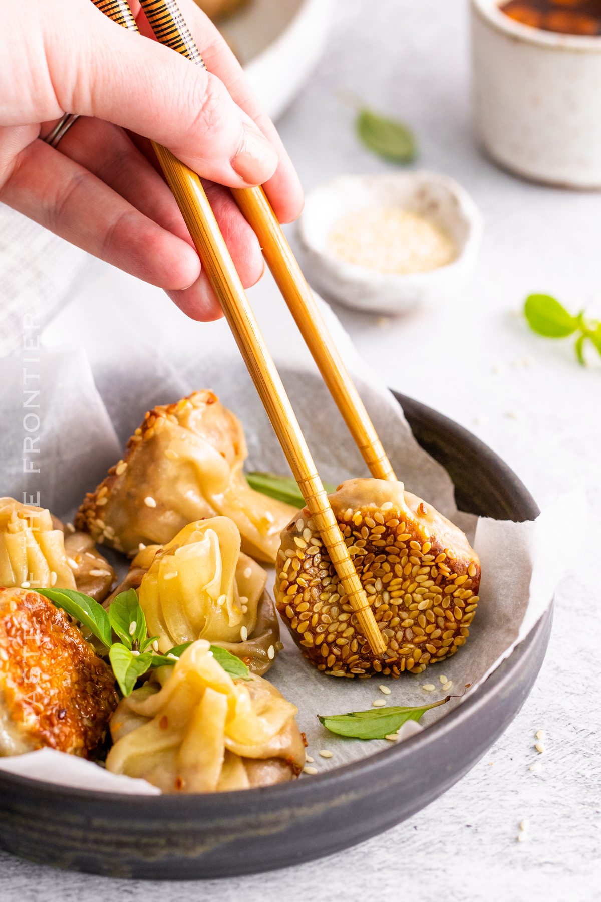 Sesame Vegetarian Dumplings