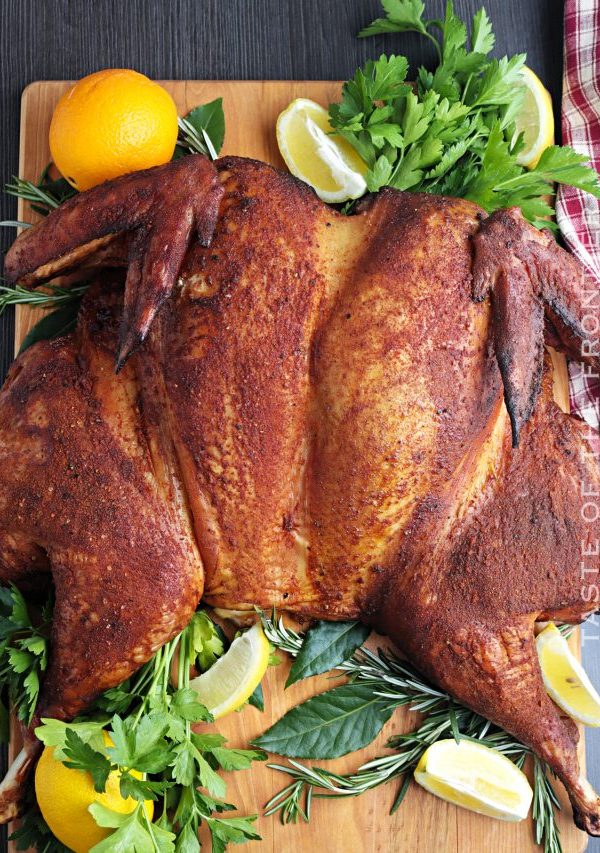 Smoker Spatchcock Turkey