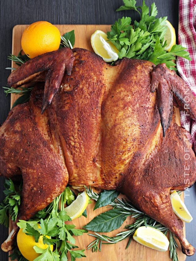 Smoker Spatchcock Turkey